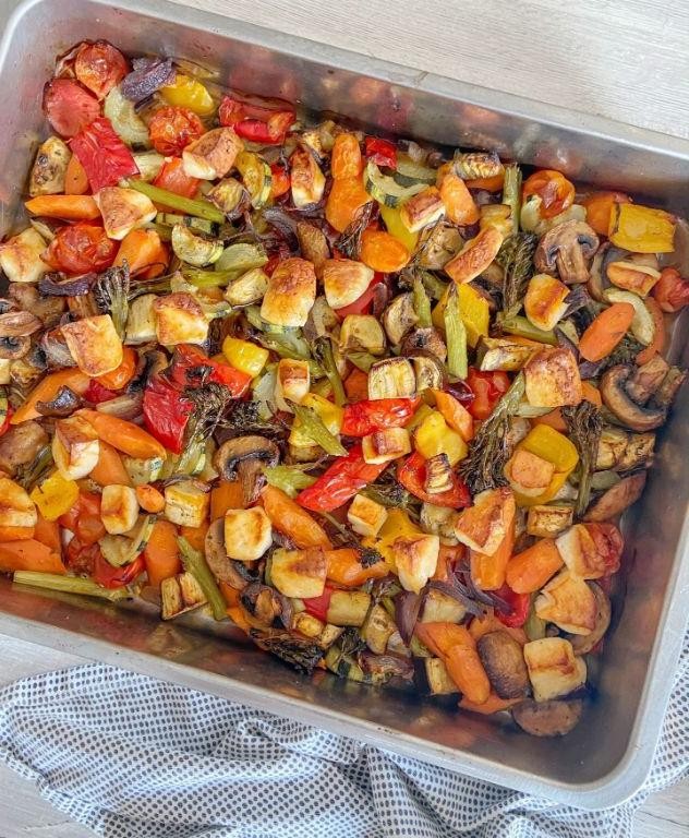Mediterranean Vegetable Tray Bake