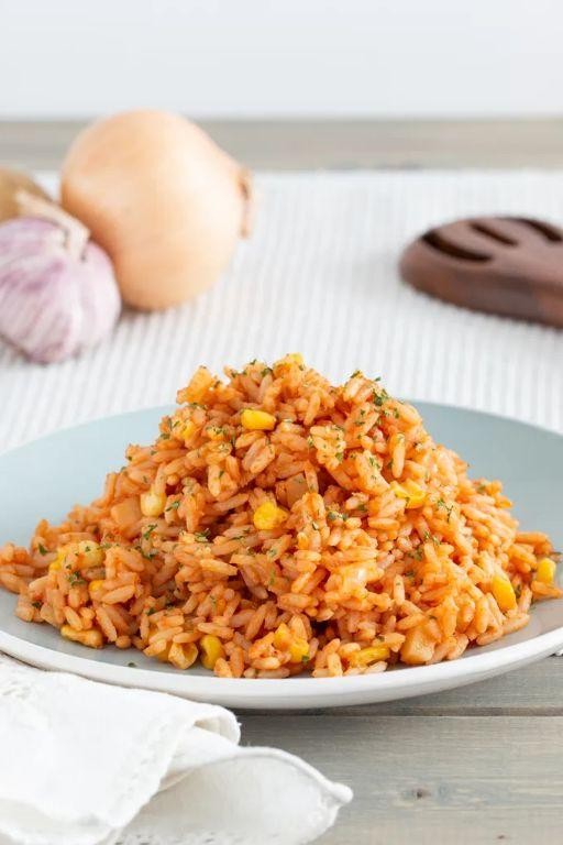 Mexican Rice with Corn and Peppers