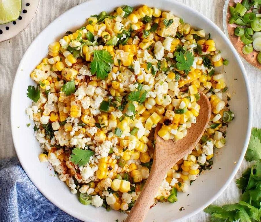 Mexican Street Corn Salad with Cotija Cheese
