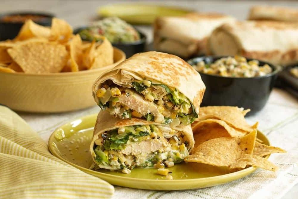 Mexican Street Corn Style Burritos
