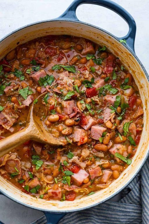 Mexican-Style Charro Beans with Pork