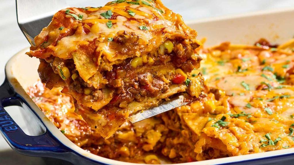 Mexican-Style Lasagna Casserole with Ground Turkey