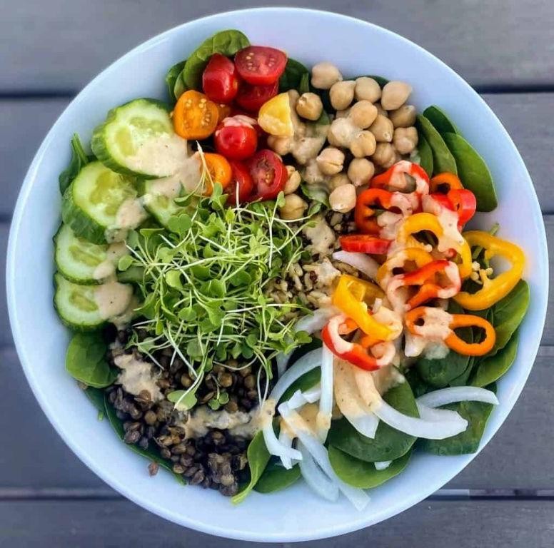 Microgreen and Quinoa Power Bowl