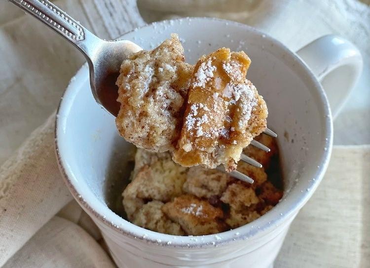 Microwave French Toast in a Mug