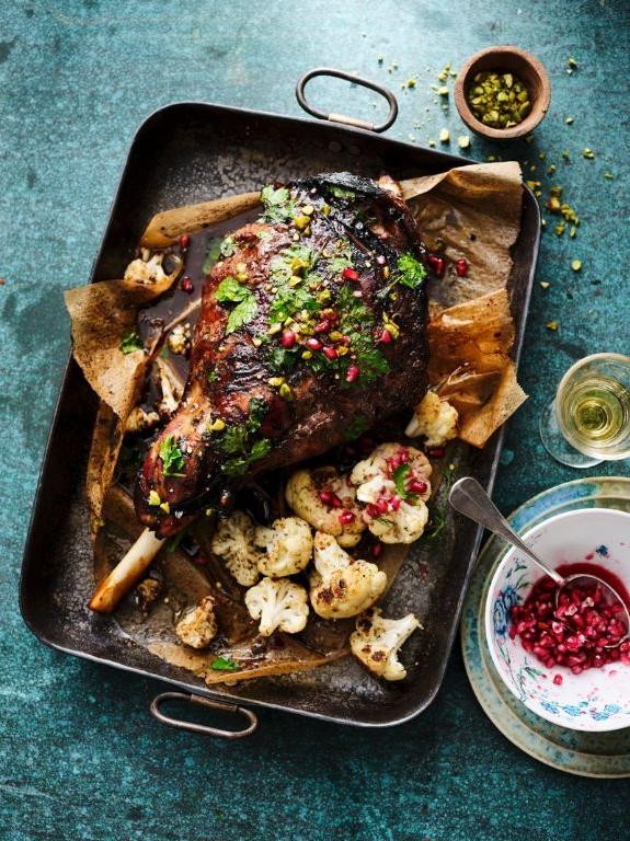 Middle Eastern Lamb Shoulder with Pomegranate Glaze