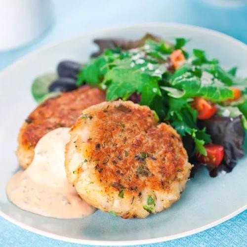 Mini Clam Cakes with Remoulade