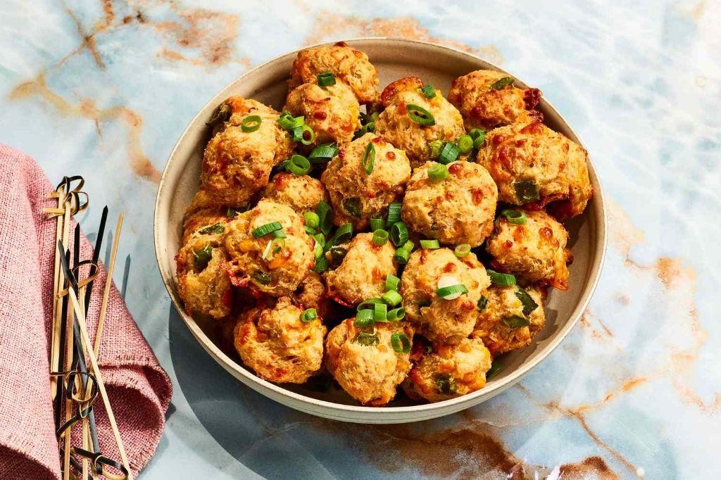 Mini Sausage Balls with Cream Cheese