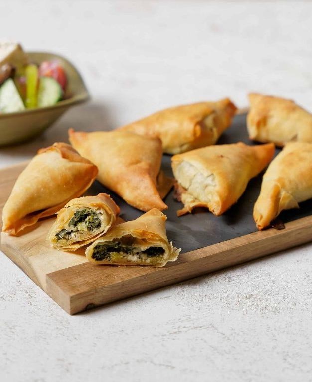 Mini Spanakopita Triangles with Feta and Spinach