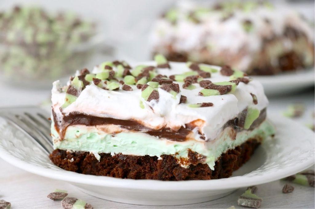 Mint Chocolate Chip Lush Dessert