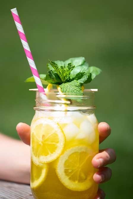 Mint and Basil Infused Lemonade