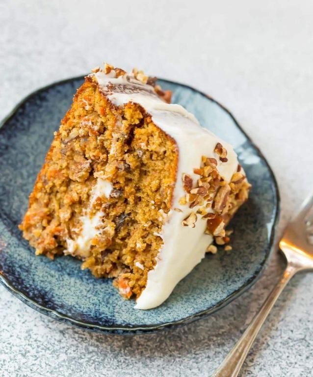 Moist Gluten Free Carrot Cake with Cream Cheese Frosting