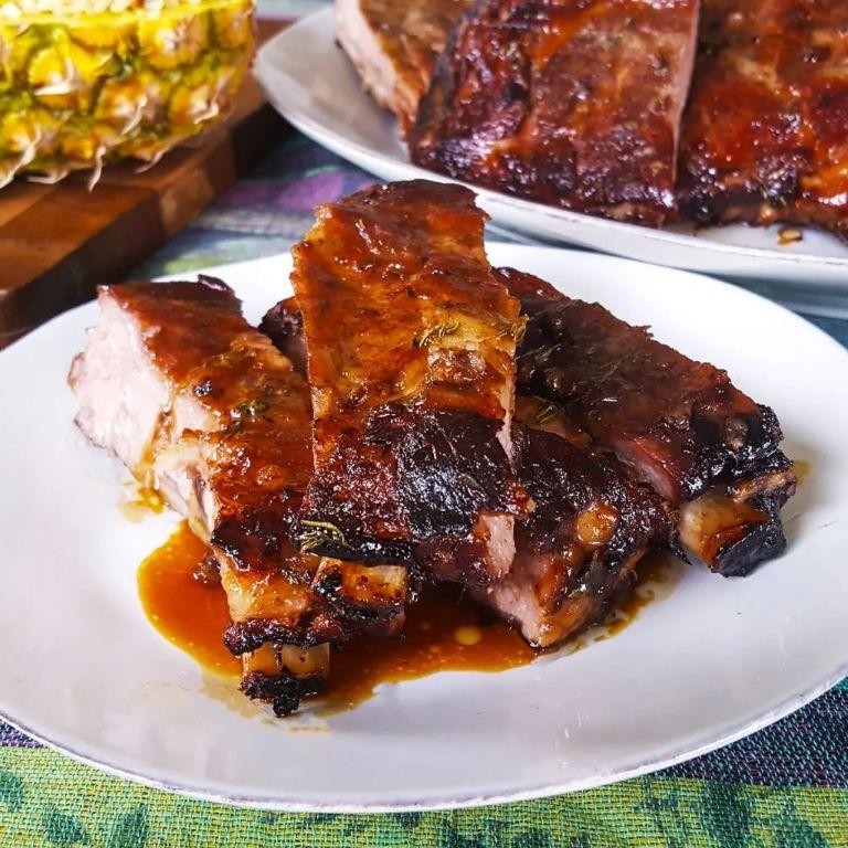 Molasses Glazed BBQ Ribs