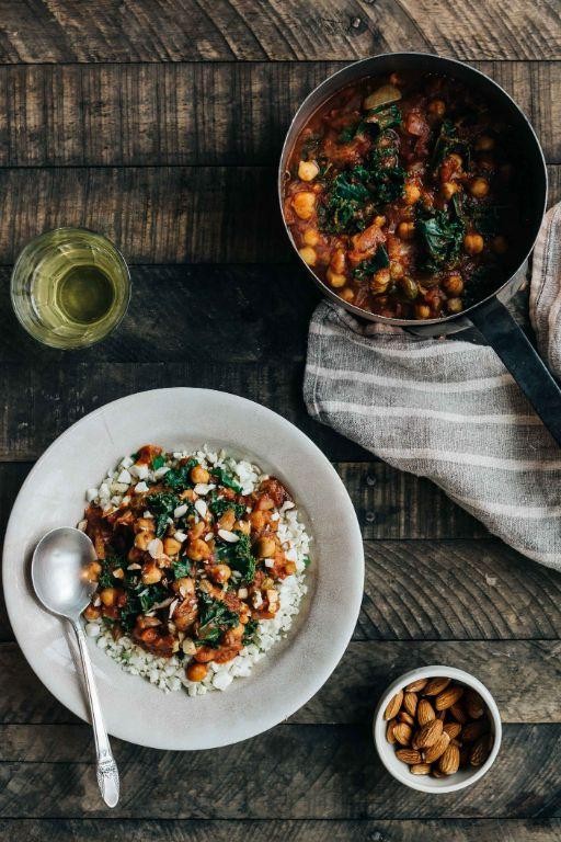Moroccan-Spiced Kale and Chickpea Soup
