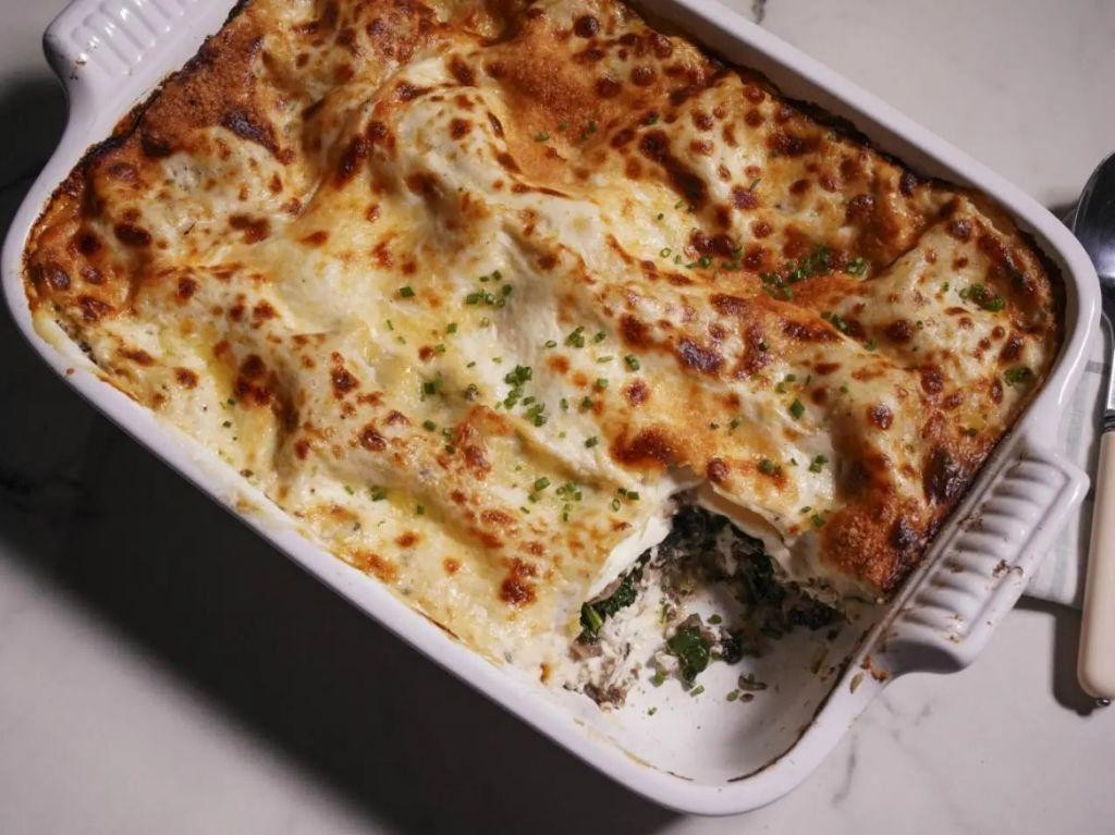 Mushroom and Kale Lasagna