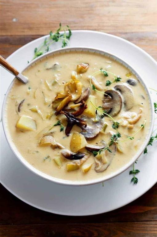 Mushroom and Leek Soup