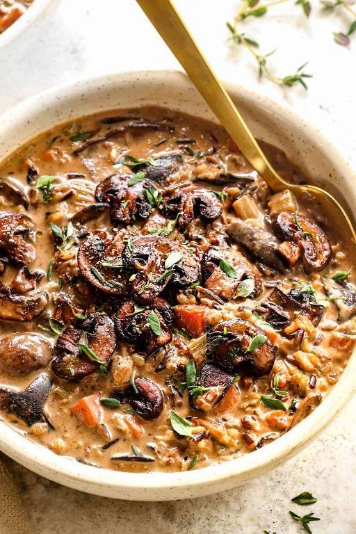Mushroom and Wild Rice Soup