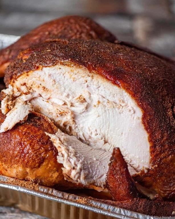 Mustard-Based Smoked Turkey Rub with Tangy Kick