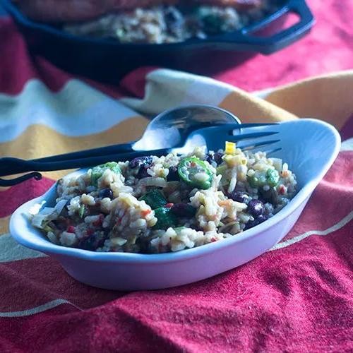 Okara and Mushroom Risotto