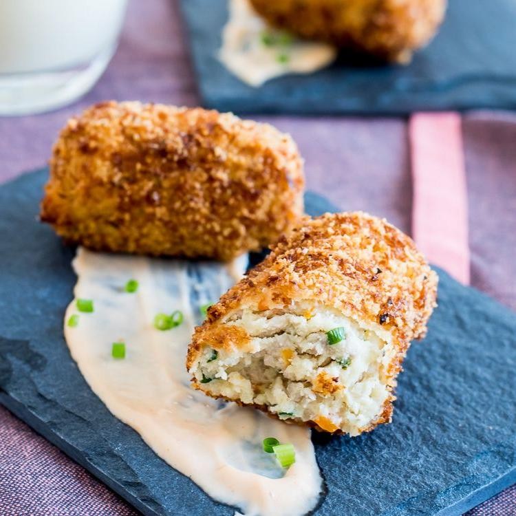 Okara and Sweet Potato Croquettes