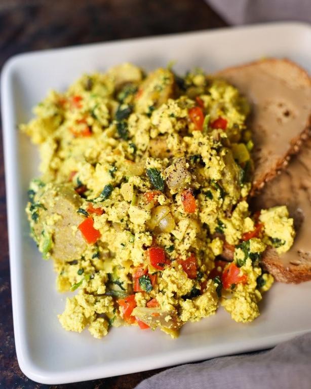 Okara and Tofu Scramble