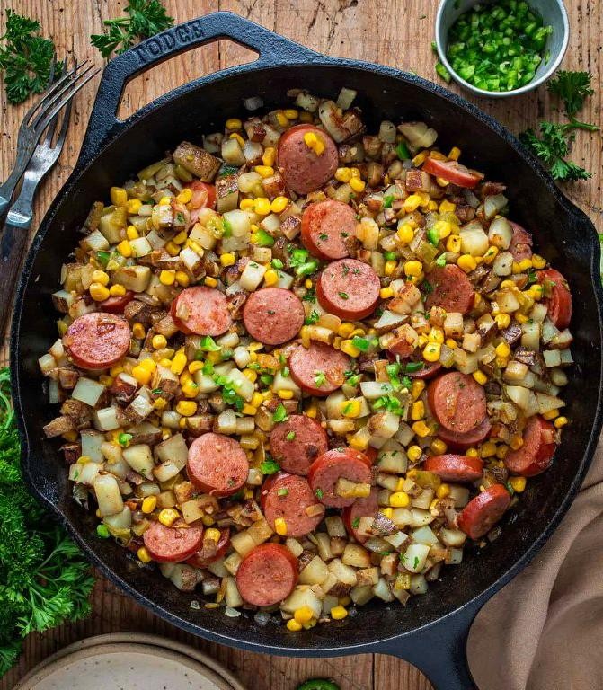 One-Pan Campfire Hash with Sausage