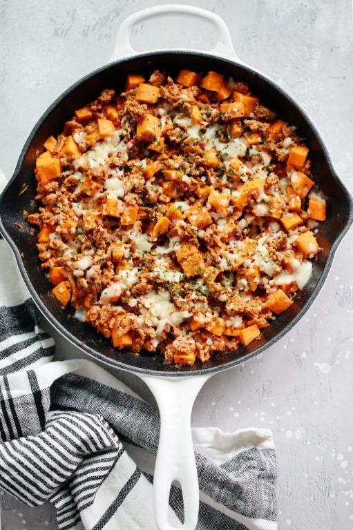 One-Pan Turkey and Sweet Potato Skillet