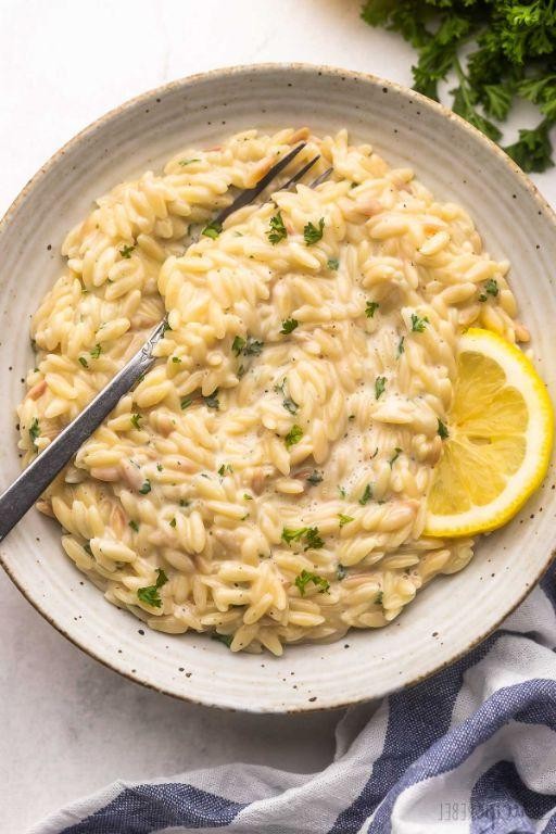 One-Pot Lemon Garlic Orzo