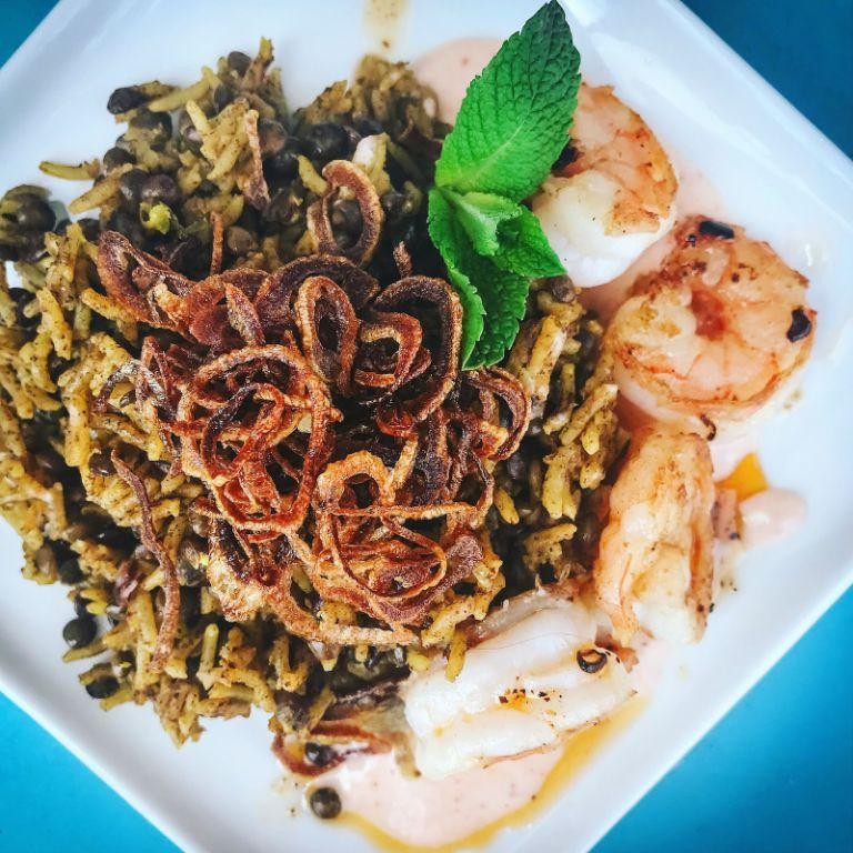 One-Pot Mujadara with Crispy Shallots