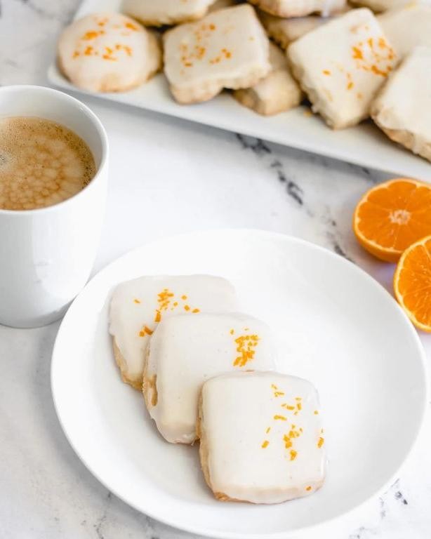 Orange Cardamom Shortbread Cookies