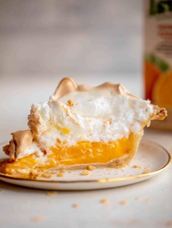 Orange Chiffon Pie with Toasted Meringue
