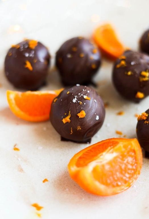 Orange Dark Chocolate Truffles