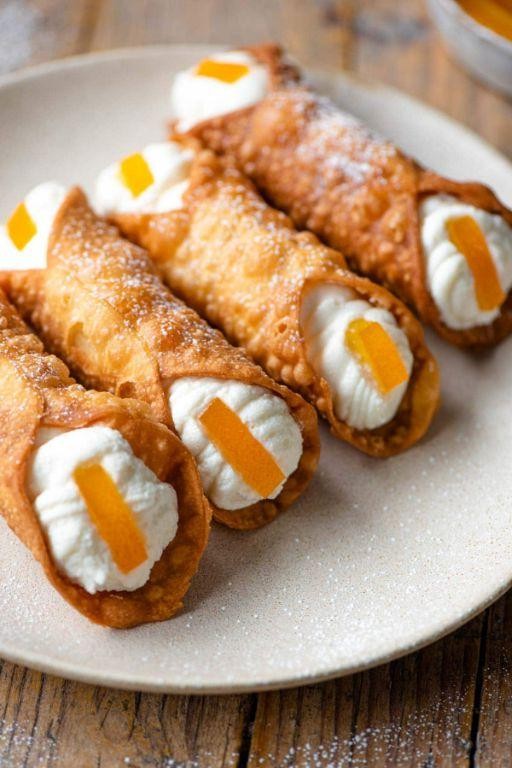 Orange Ricotta Cannoli