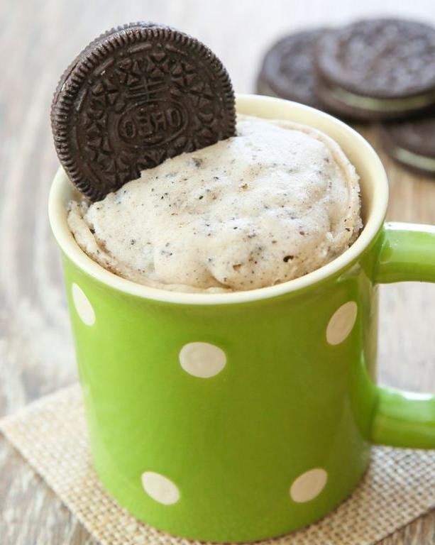 Oreo Cookies and Cream Mug Cake