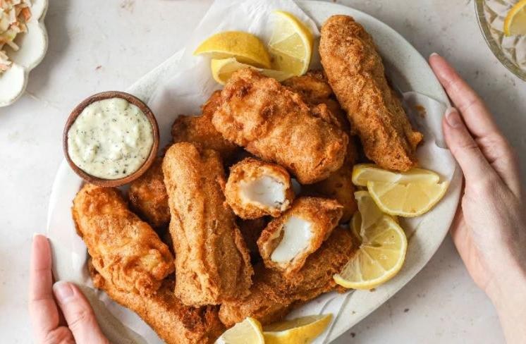 Pacific Cod Fish and Chips with Tartar Sauce