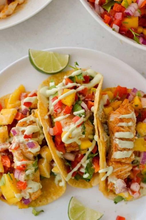 Pacific Cod Tacos with Mango Salsa