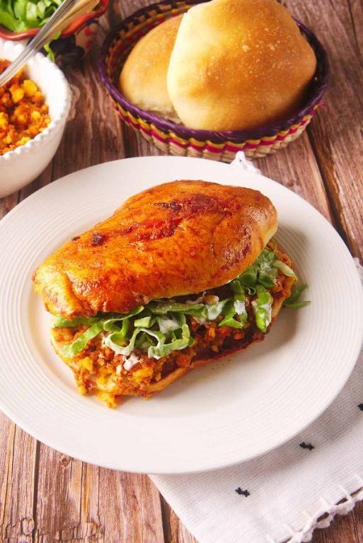 Pambazos (Fried Stuffed Bread Rolls)