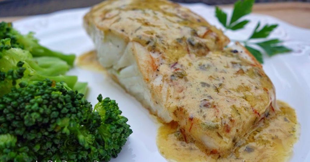 Pan-Seared Halibut with Saffron Sauce