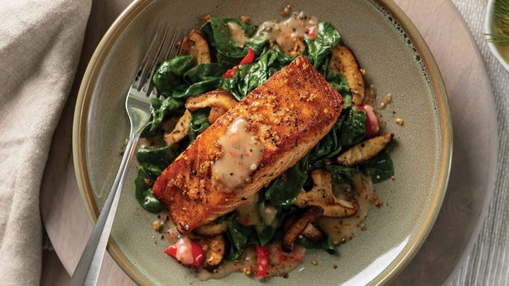 Pan-Seared Salmon with Dill Butter