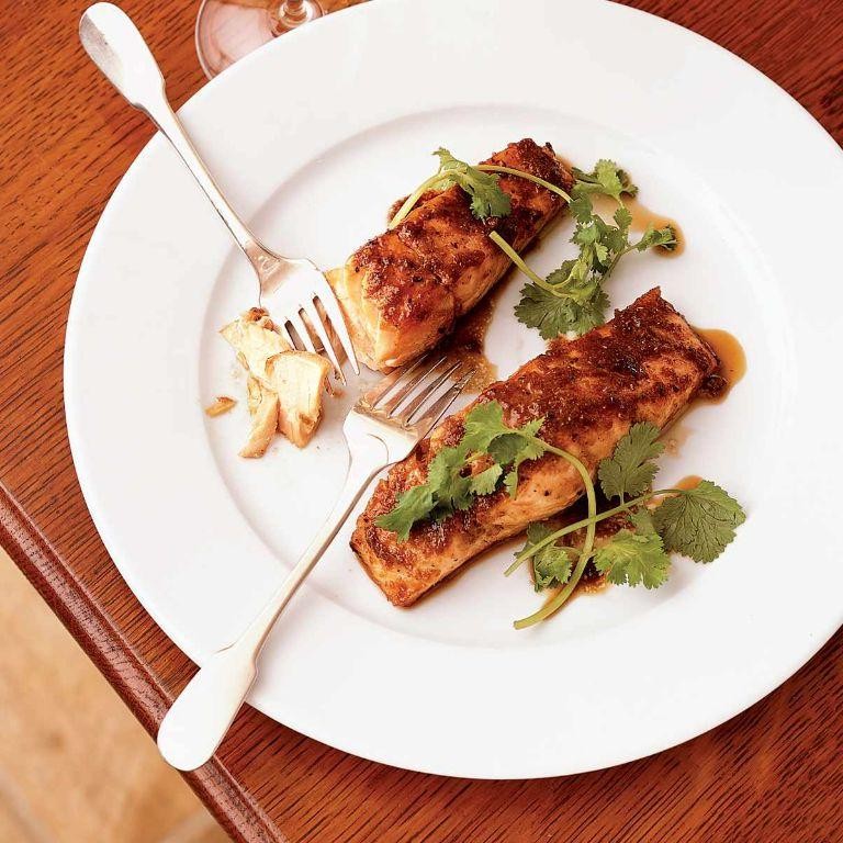 Pan-Seared Salmon with Soy Ginger Glaze