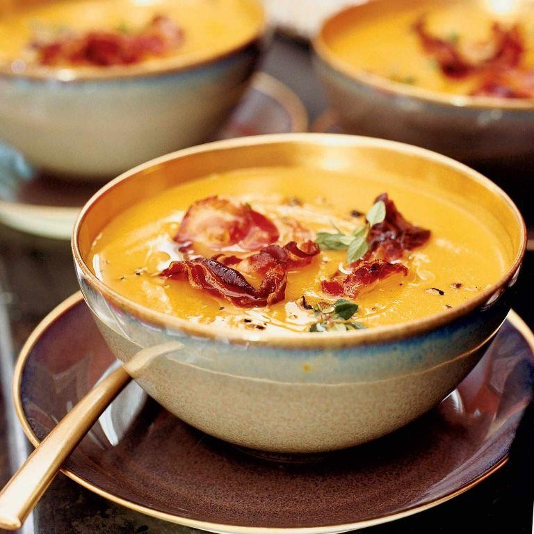 Pancetta and Butternut Squash Soup