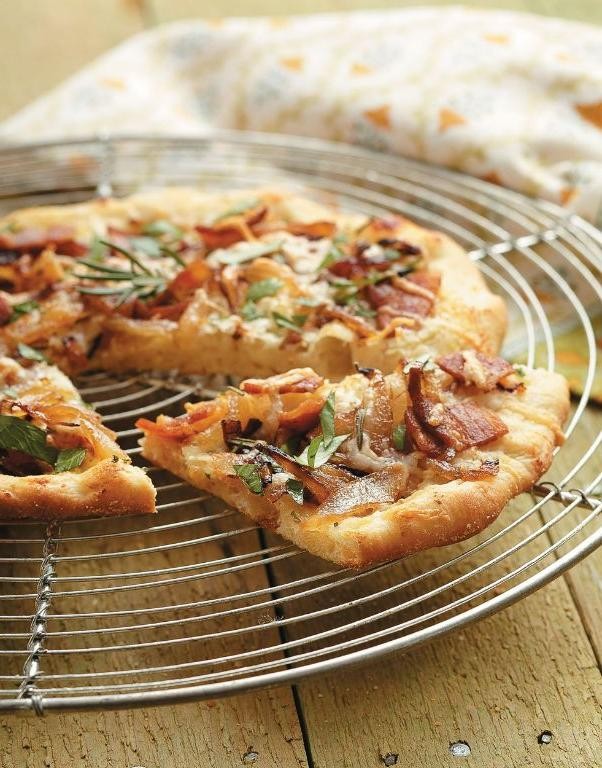 Pancetta and Caramelized Onion Pizza