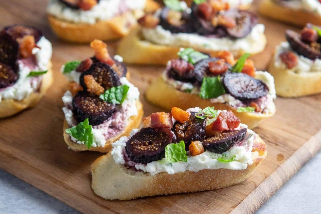 Pancetta and Fig Crostini