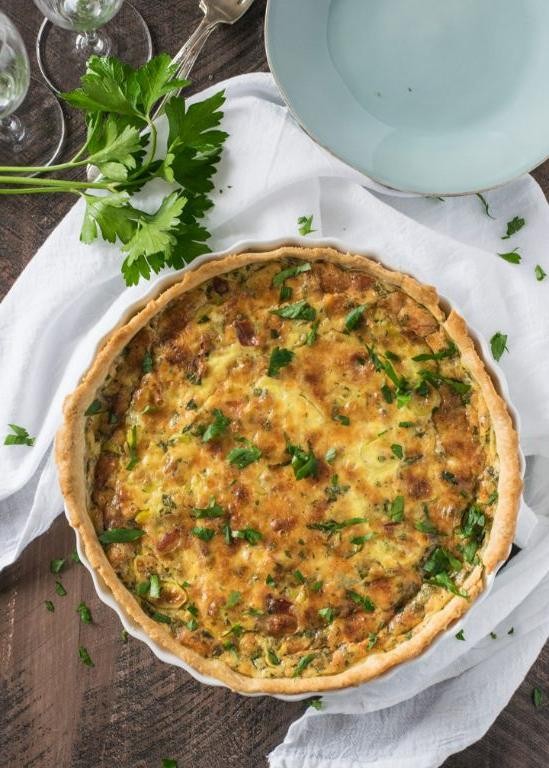 Pancetta and Leek Quiche