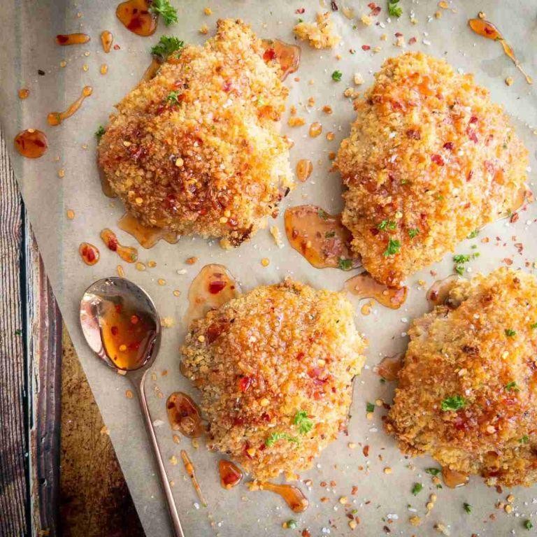 Panko Chicken Breast with Sweet Chili Sauce