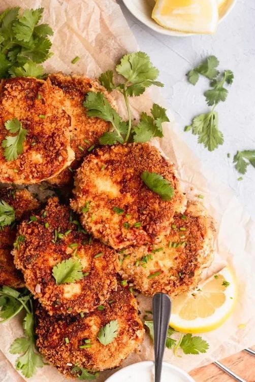 Panko-Crusted Salmon Bites with Lemon Aioli