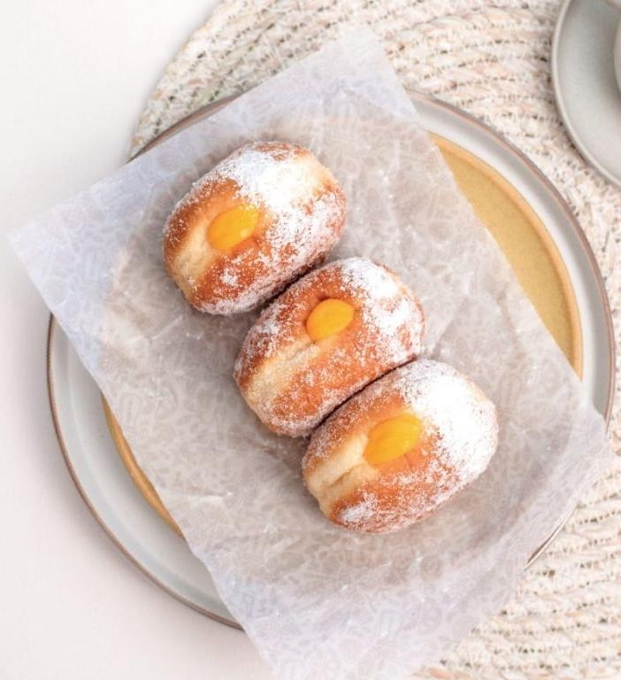 Passionfruit Curd Doughnuts