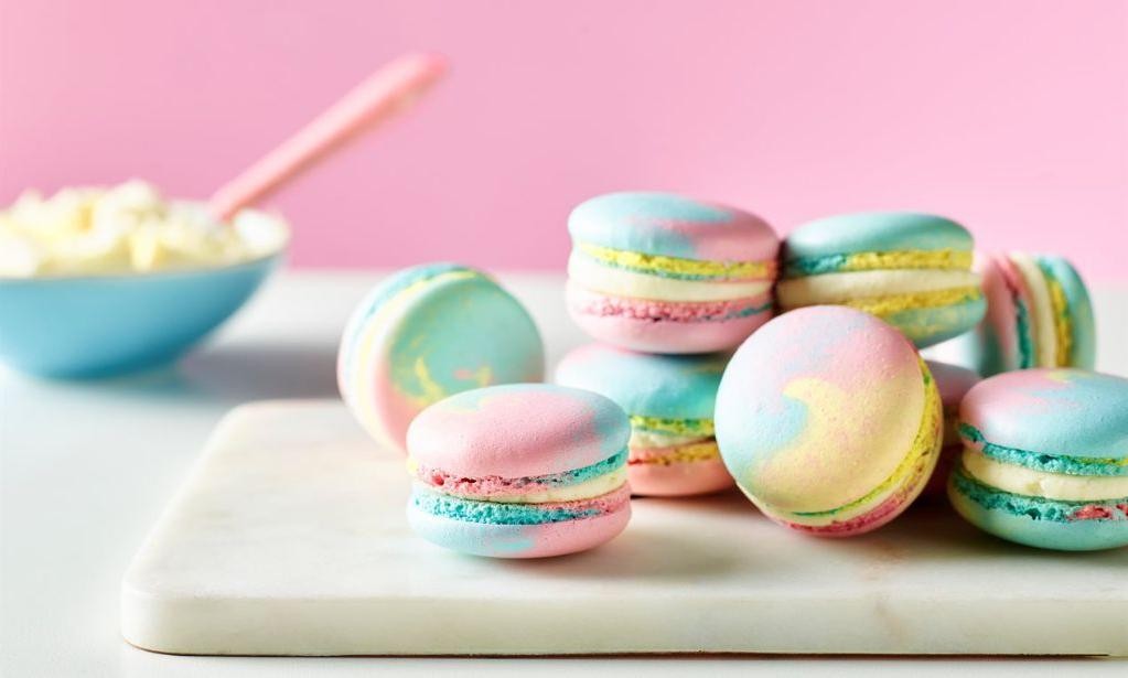 Pastel-Colored Macarons