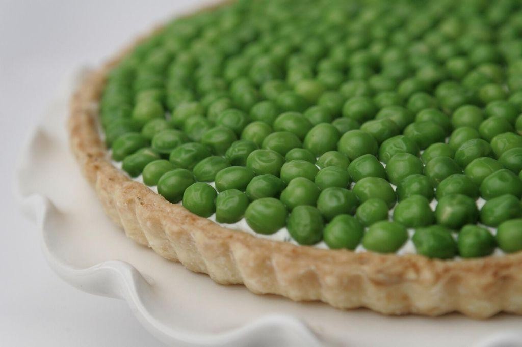 Pea and Goat Cheese Tart