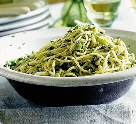 Pea and Mint Pesto Pasta