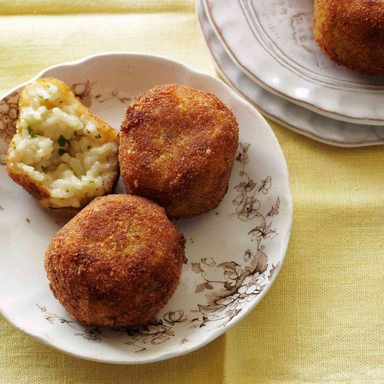 Pea and Parmesan Arancini
